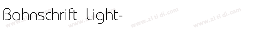 Bahnschrift Light字体转换